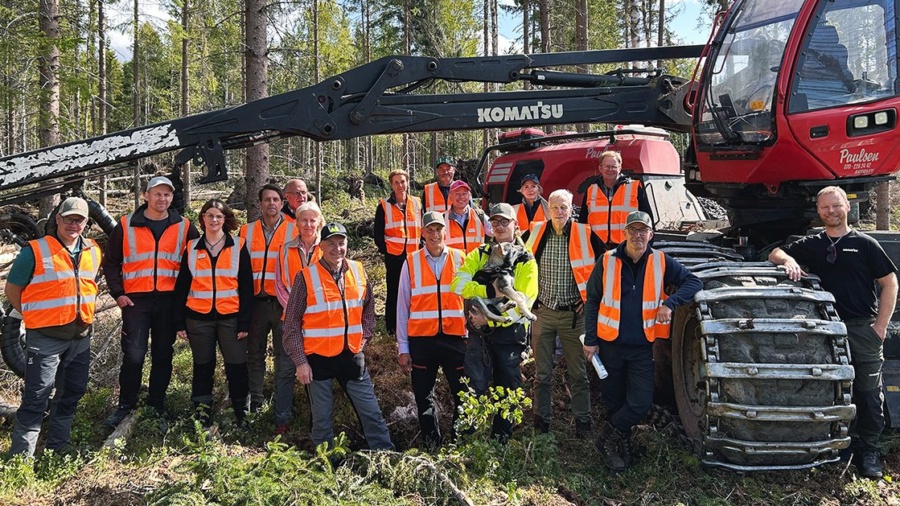 Styrelsen besökte stormdrabbade områden i Bollnäs